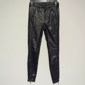 NWOT Guess Black Faux Leather Skinny Pants
